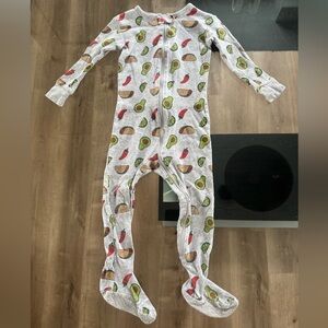 🥑 OLD NAVY Avocado and Tacos Print Kids One Piece Pajama - 2T